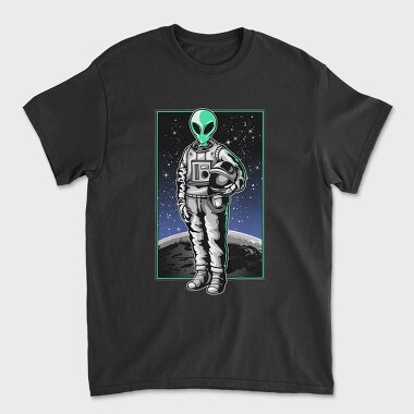 Space Alien Astronaut, Tricou Barbati (Unisex)