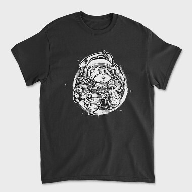 Space Cat Astronaut, Tricou Barbati (Unisex)