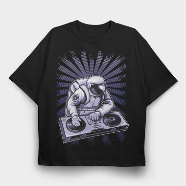 Space Dj Mix, Tricou Oversize Barbati (Unisex)