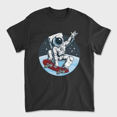 Space Skate Astronaut, Tricou Barbati (Unisex)
