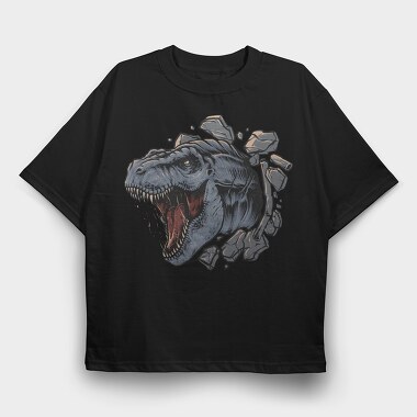 T Rex Roar 1, Tricou Oversize Barbati (Unisex)