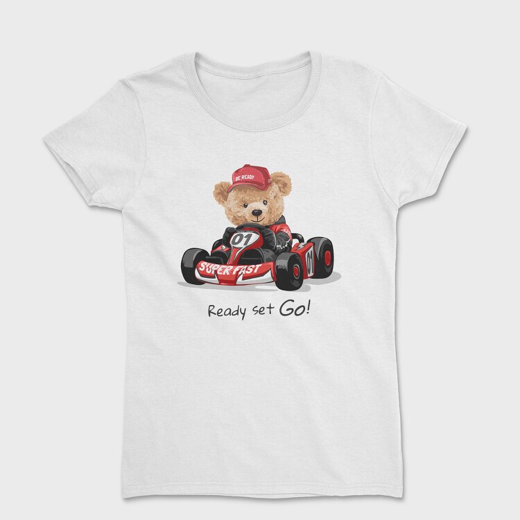 Teddy Race Car Go, Tricou Femei