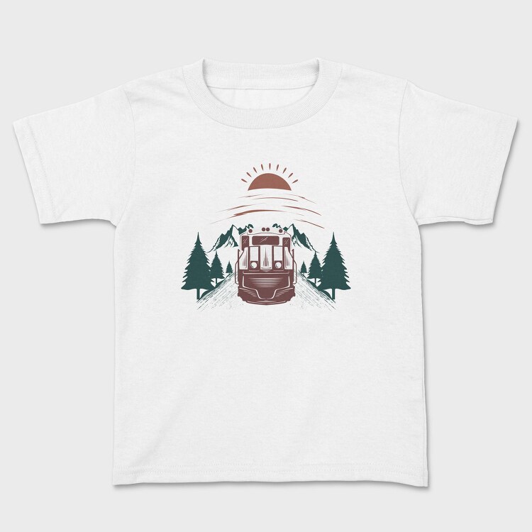 Train Mountain Sunrise, Tricou Copii