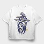 Tree Head Scream, Tricou Oversize Barbati (Unisex)