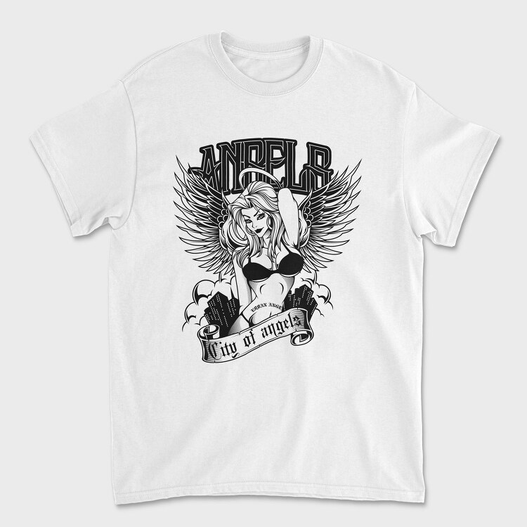 Urban Angel City, Tricou Barbati (Unisex)
