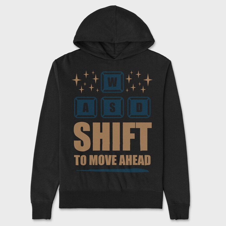 Wasd Shift Ahead, Hanorac Oversize Barbati (Unisex)
