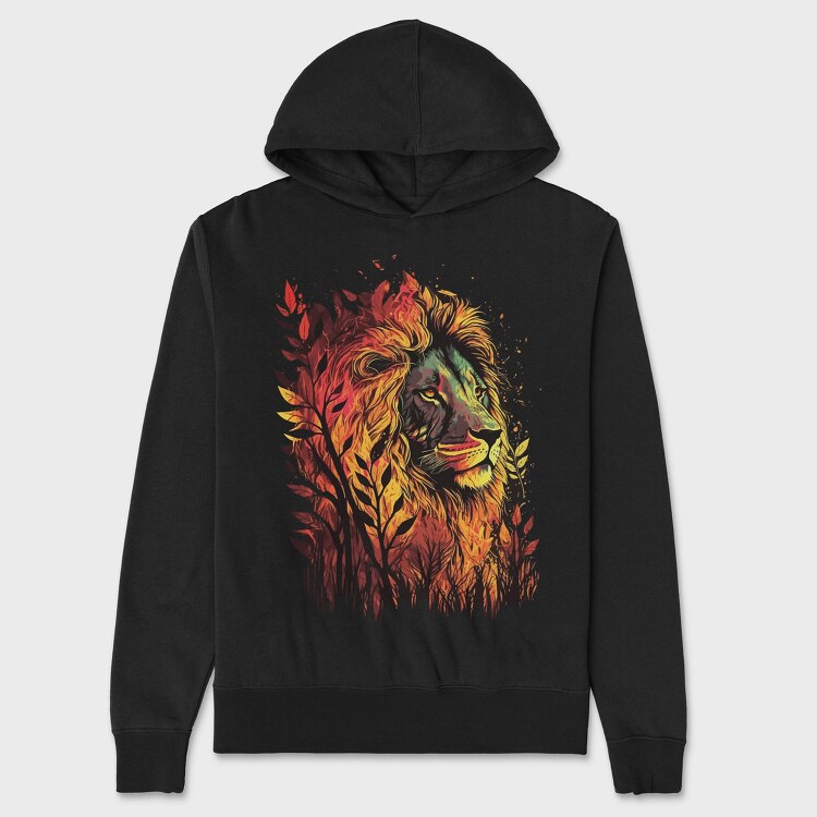 Gold Lion, Hanorac Oversize Barbati (Unisex)