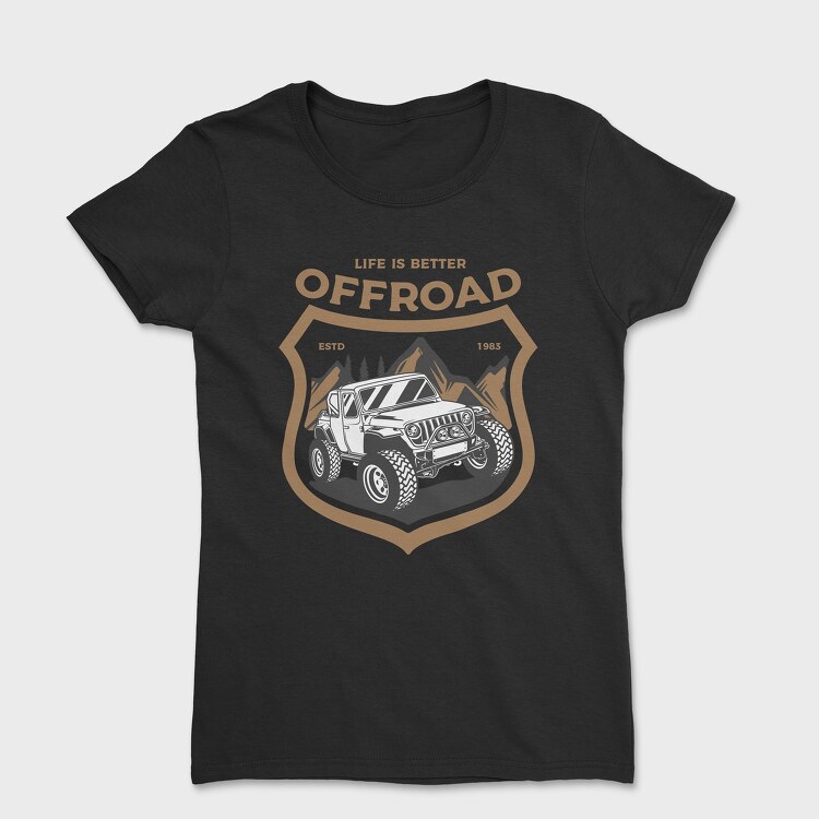 Tricou Femei, Off Road Jeep 1