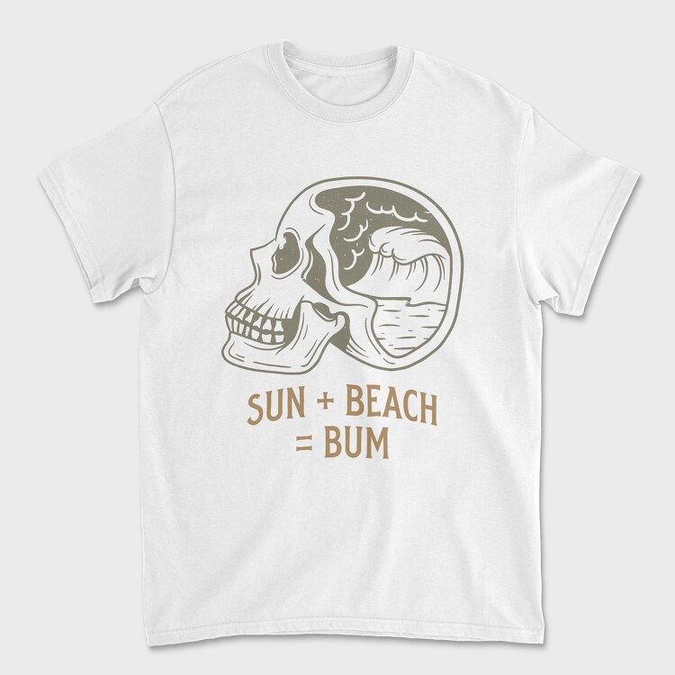 Sun Beach Bum, Tricou Barbati (Unisex)