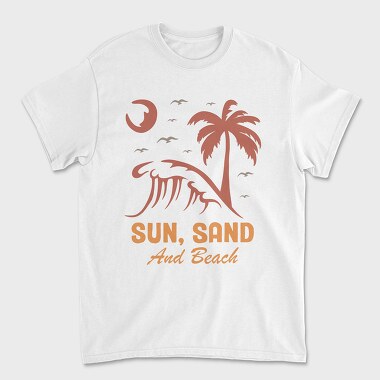 Sun Sand and Beach, Tricou Barbati (Unisex)