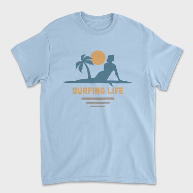 Surfing Life, Tricou Barbati (Unisex)