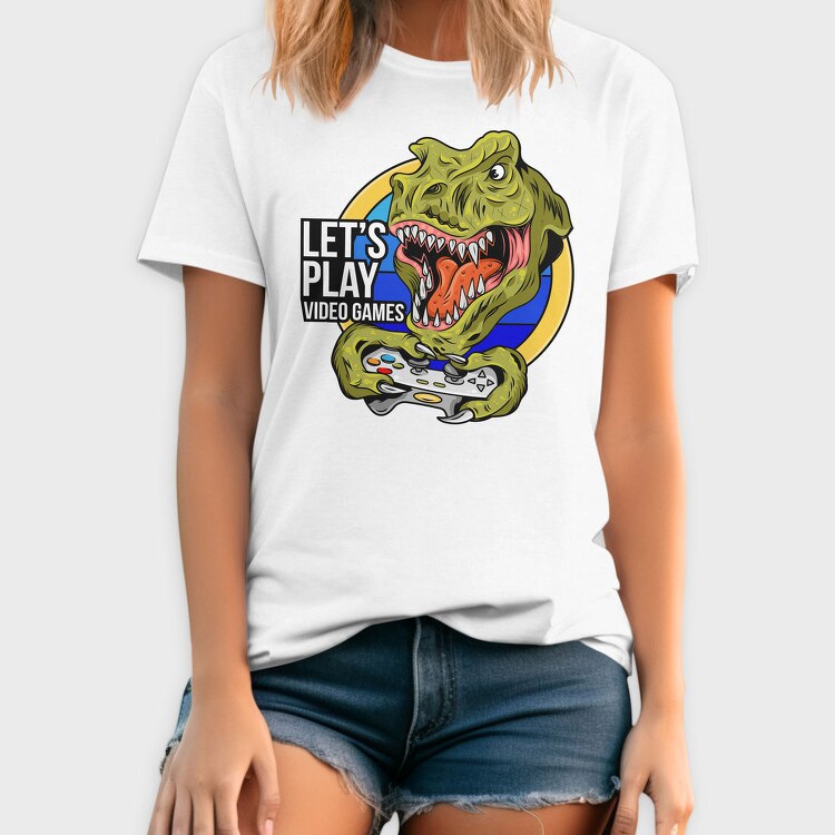 Lets Play Dinosaur, Tricou Barbati (Unisex)