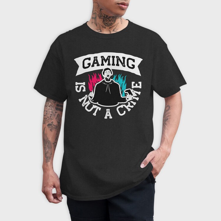Gaming Flames, Tricou Barbati (Unisex)