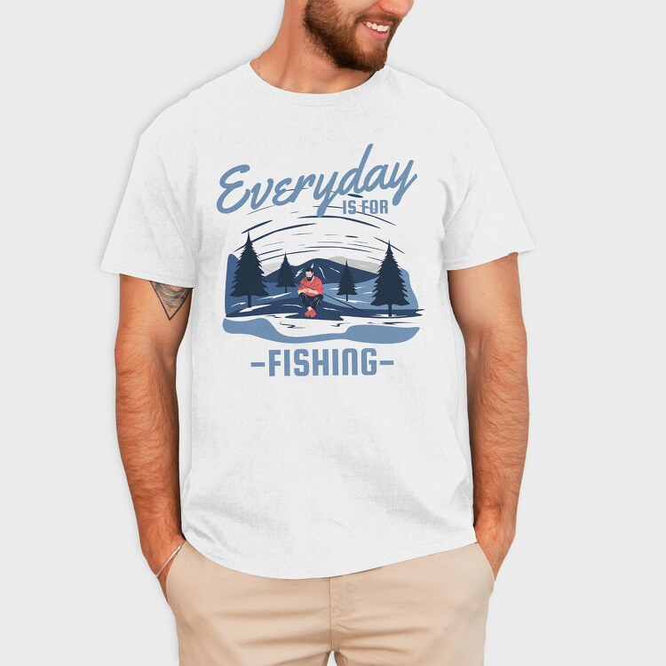 Everyday Fishing Adventure, Tricou Barbati (Unisex)
