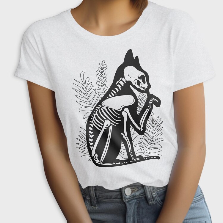 Cat Skeleton, Tricou Femei