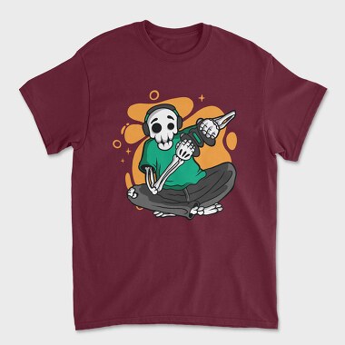 Tricou Barbati (Unisex), Gamer Skeleton