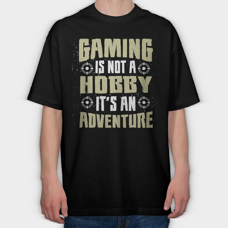 Gaming Hobby Adventure, Tricou Oversize Barbati (Unisex)