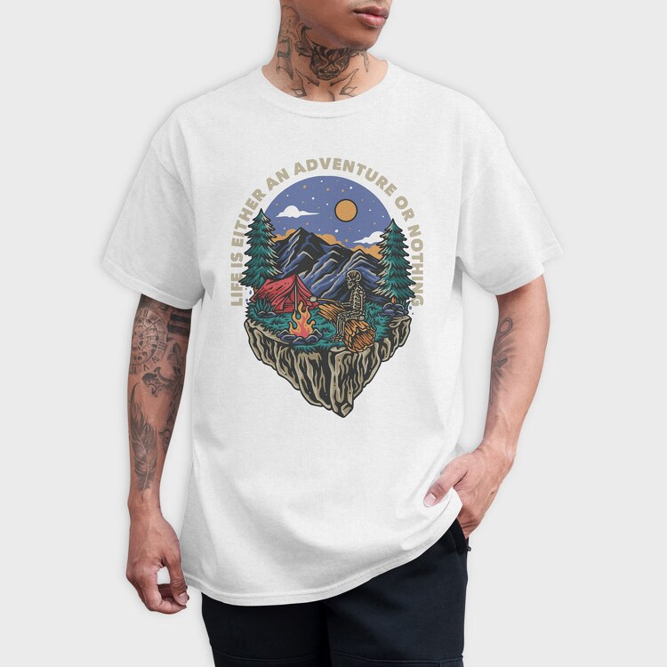 Adventure or Nothing, Tricou Barbati (Unisex)