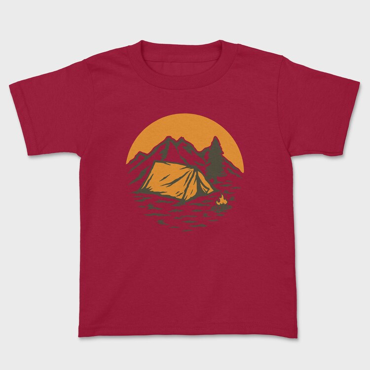 Vintage Adventure Outdoor Camping 1, Tricou Copii