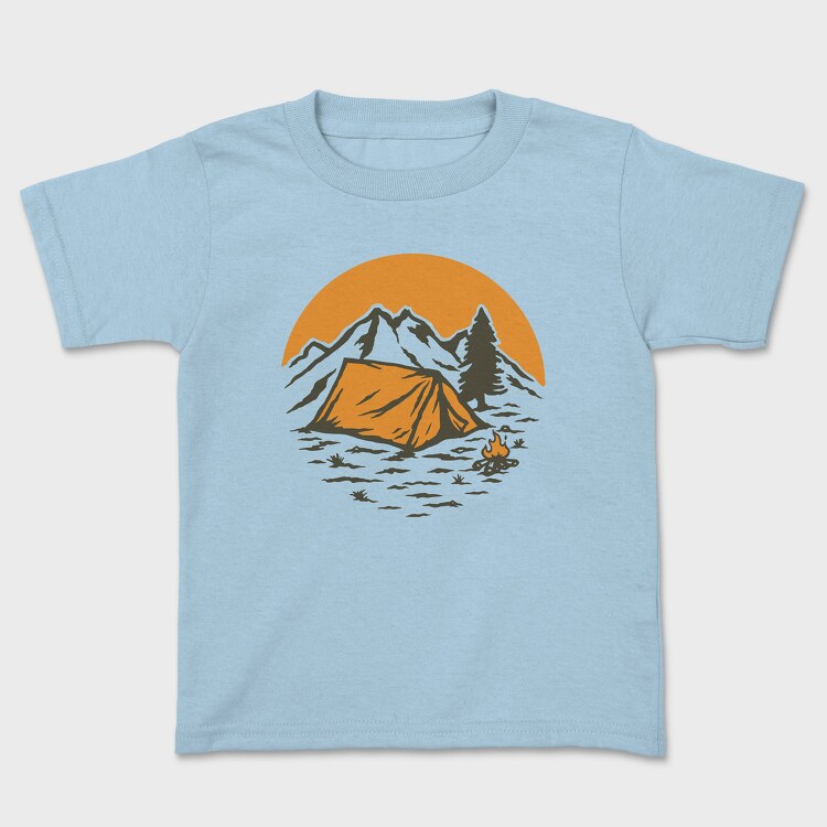 Vintage Adventure Outdoor Camping 1, Tricou Copii