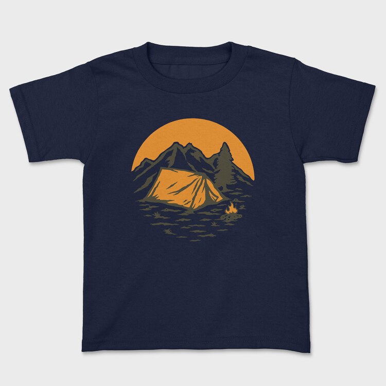 Vintage Adventure Outdoor Camping 1, Tricou Copii
