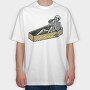 Skeleton In Coffin, Tricou Oversize Barbati (Unisex)