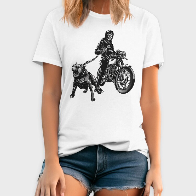 Skull Rider Unleashed, Tricou Barbati (Unisex)