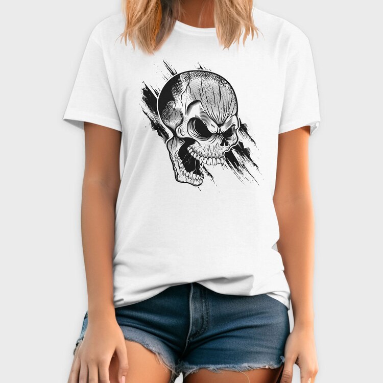 Skull Scream, Tricou Barbati (Unisex)