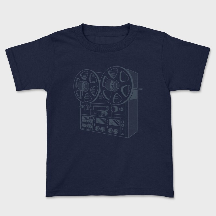 Vintage Audio Illustration 2, Tricou Copii