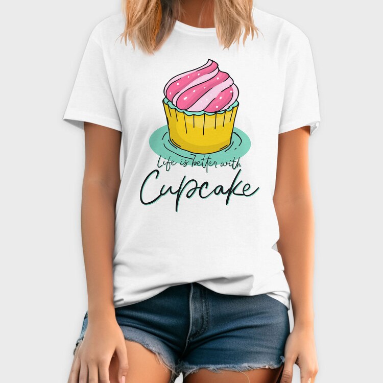 Life Is Better With Cupcake, Tricou Barbati (Unisex)