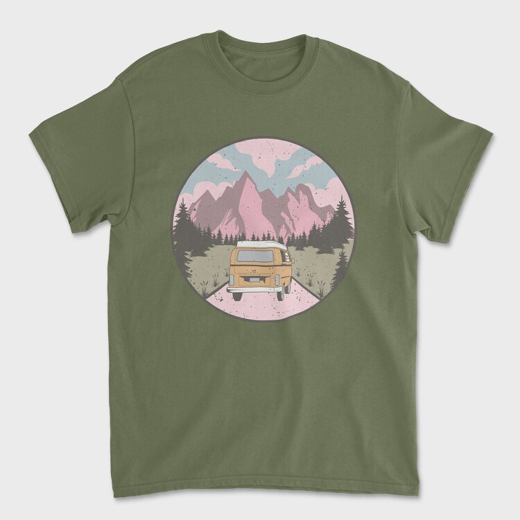 Retro Nature Outdoor 3, Tricou Barbati (Unisex)