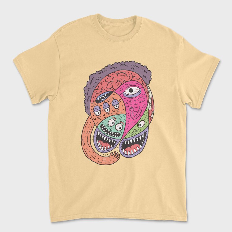 Tricou Barbati (Unisex), Abstract Monster 2