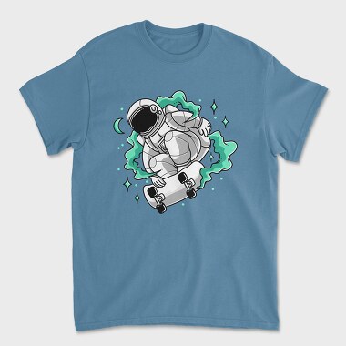 Astronaut Skate Green, Tricou Barbati (Unisex)