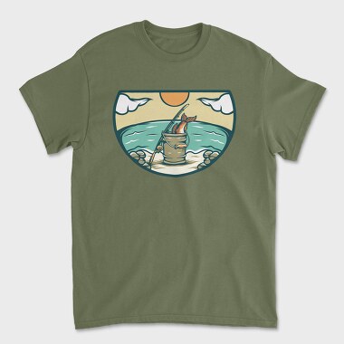 Tricou Barbati (Unisex), Bass Fishing Illustration 3