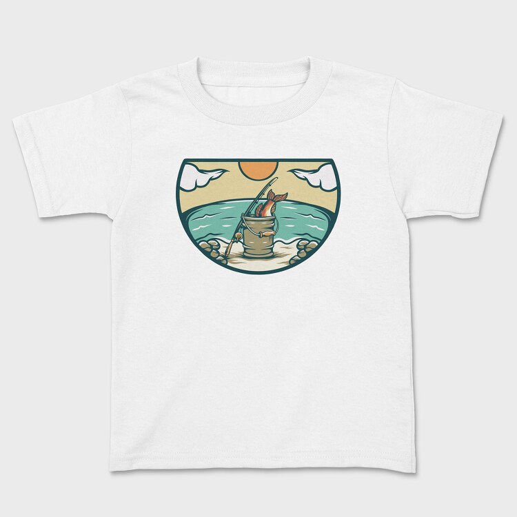 Tricou Copii, Bass Fishing Illustration 3