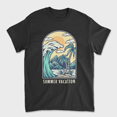 Beach Summer Vacation , Tricou Barbati (Unisex)