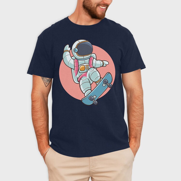 Astronaut Skate 2, Tricou Barbati (Unisex)