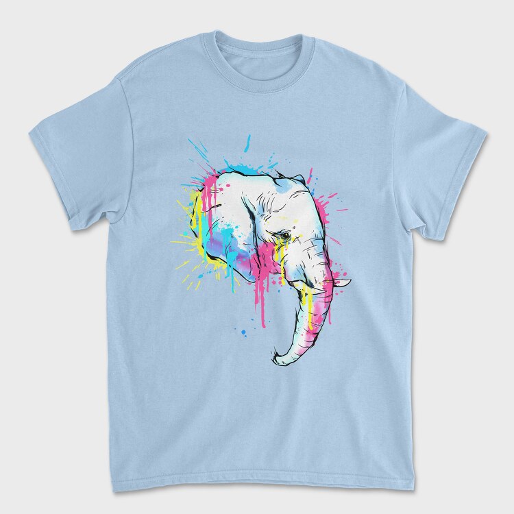 Colorful Elephant, Tricou Barbati (Unisex)