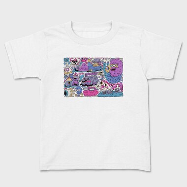 Colorful Mmonsters Collage 1, Tricou Copii