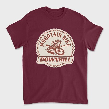 Downhill Adventure Mountain Bike, Tricou Barbati (Unisex)