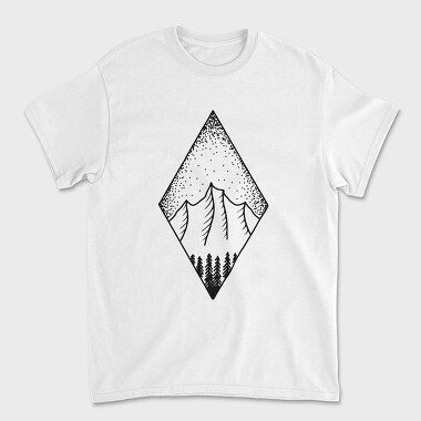 Geometric Landscape 7, Tricou Barbati (Unisex)