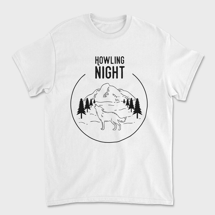 Tricou Barbati (Unisex), Howling Night