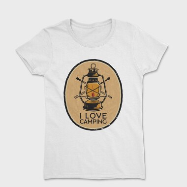 I Love Camping Lantern, Tricou Femei