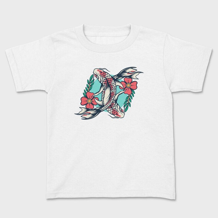 Koi Fish Illustration 6, Tricou Copii