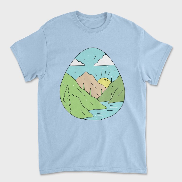 Landscape Nature 10, Tricou Barbati (Unisex)