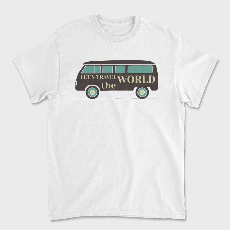 Tricou Barbati (Unisex), Lets Travel the World Car