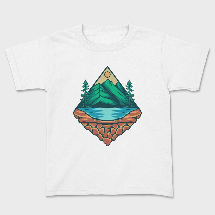 Tricou Copii, Mountain Illustration 5