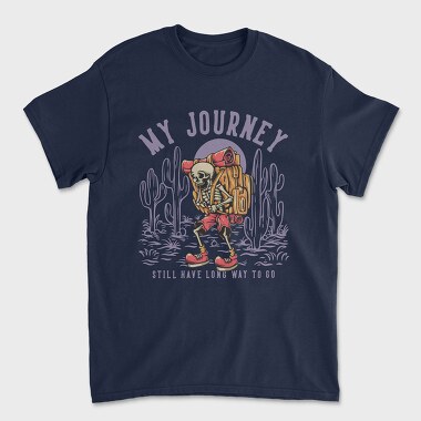 My Journey With Hiking Skeleton, Tricou Barbati (Unisex)