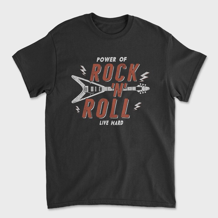 Tricou Barbati (Unisex), Rock N Roll Color