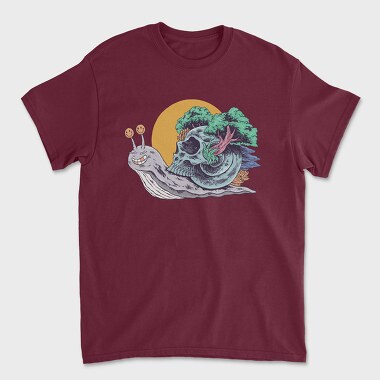 Snail Skull, Tricou Barbati (Unisex)